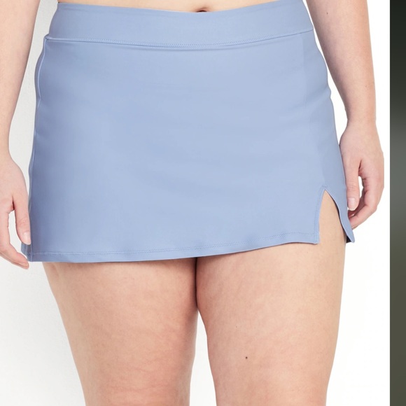 NWT OLD NAVY  High-Waisted Swim Skirt Color: Blue Overall - Picture 5 of 10